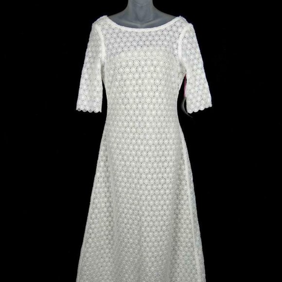 LUDMILA LABKOVA Crochet Eyelet Lace Maxi Dress NWT - Picture 7 of 13